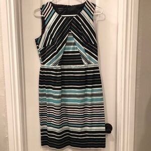 Black/Teal/White Dress